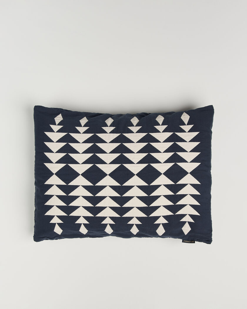 Pendleton Organic Cotton Matelasse Pillow Midnight Nova – Blå