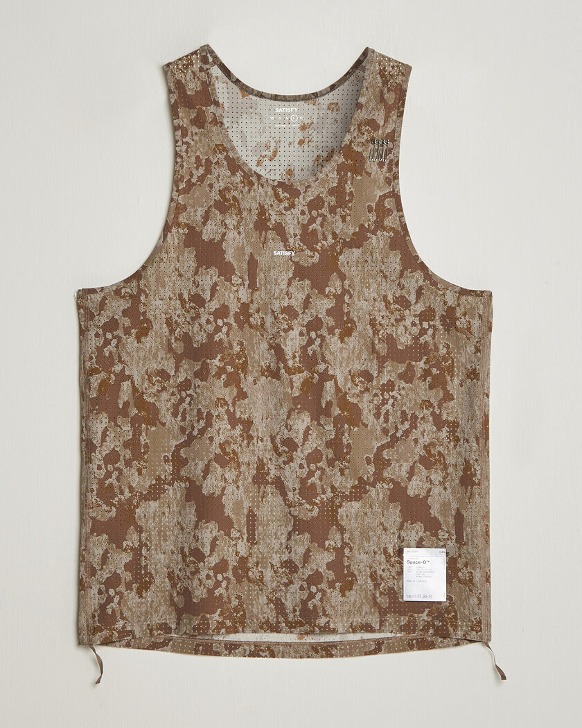 Satisfy Space-O Singlet Camo – Flerfarvet