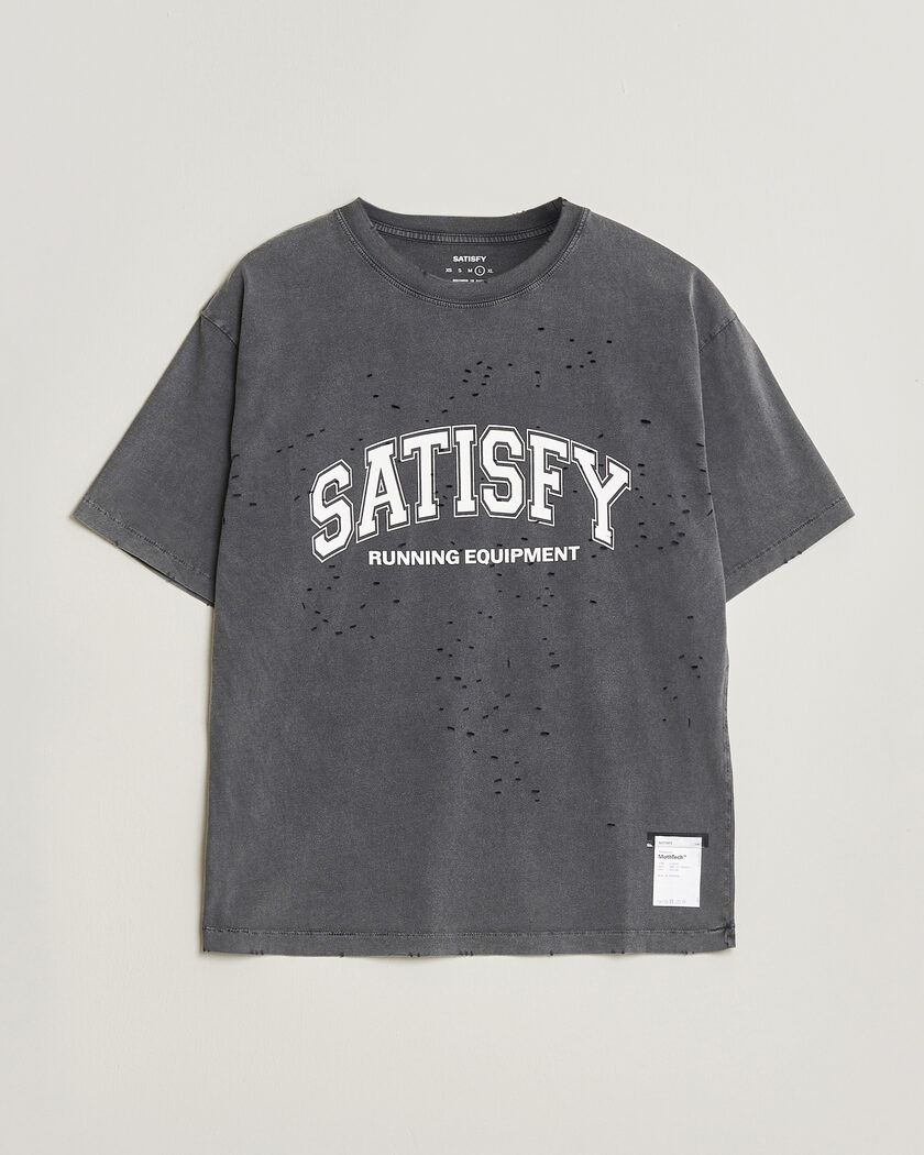 Satisfy MothTech T-Shirt Aged Black – Sort