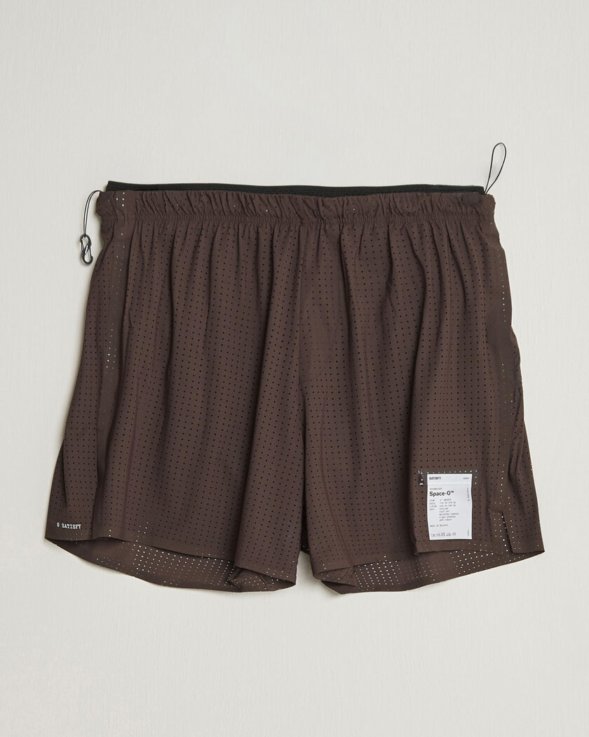Satisfy Space-O 5 Inch Shorts Deep Mahogany – Brun