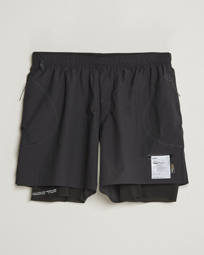 Satisfy Rippy Cordura 5 Inch Shorts Black – Sort