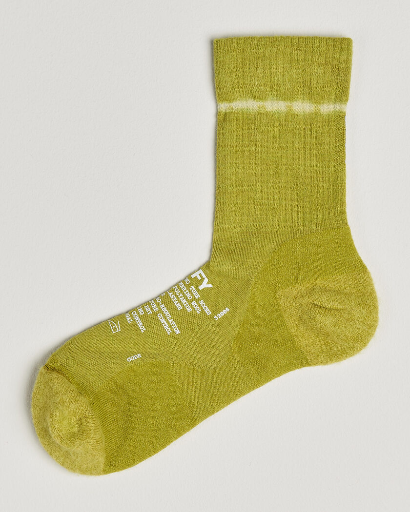 Satisfy Merino Tube Socks Tie Dye Covert Green – Grøn