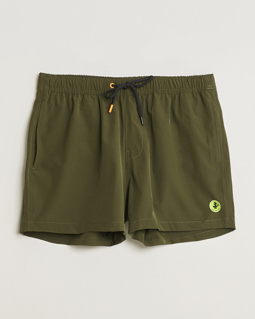 Save The Duck Plain Drawstring Swimshorts Snake Green – Grøn