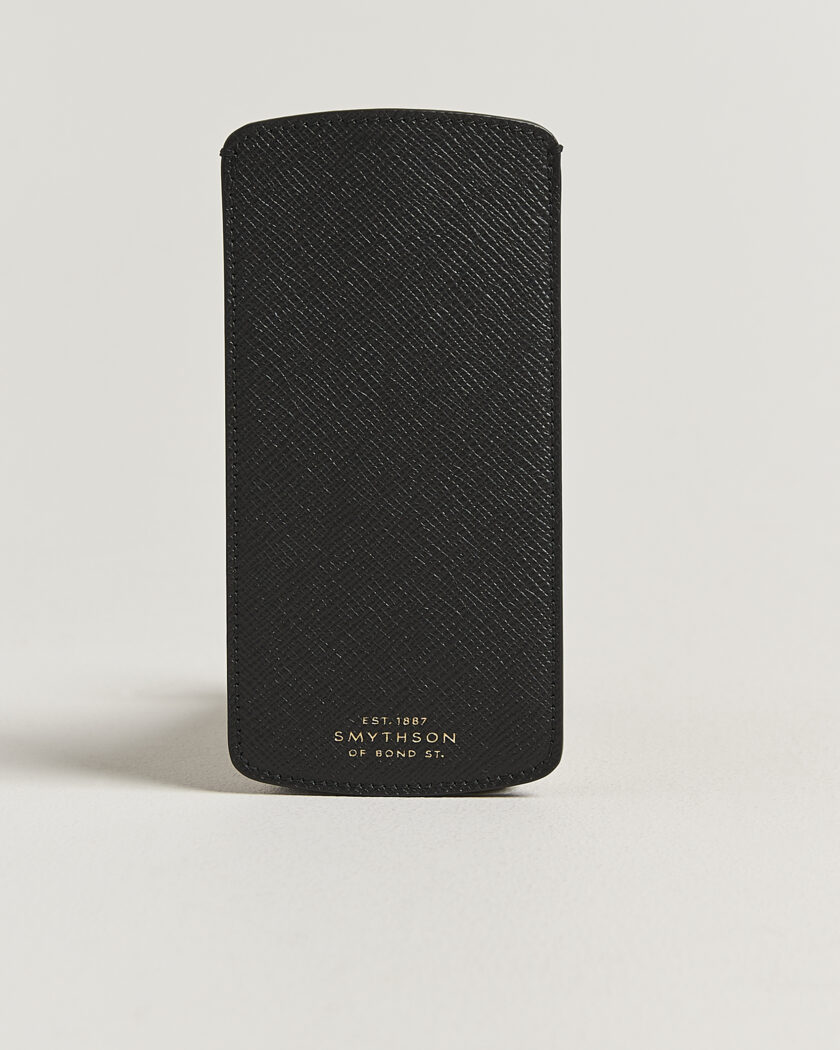 Smythson Panama Glasses Case Black – Sort
