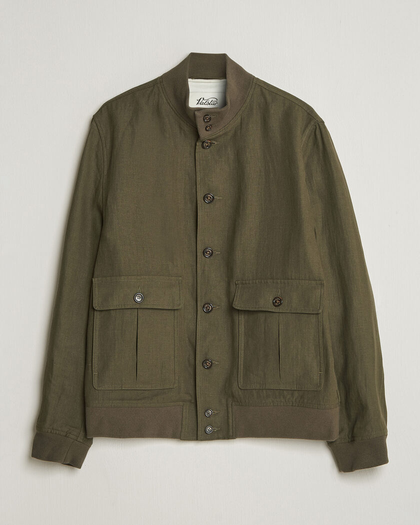 Valstar Valstarino Linen Jacket Olive – Grøn