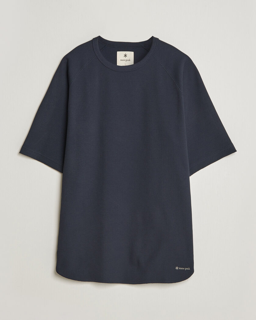Snow Peak Dry Waffle T-Shirt Dark Navy – Blå
