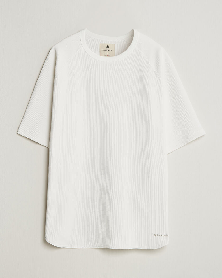 Snow Peak Dry Waffle T-Shirt Off White – Hvid