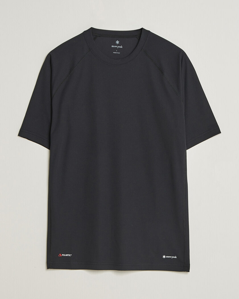 Snow Peak Polartec Power Dry T-Shirt Black – Sort