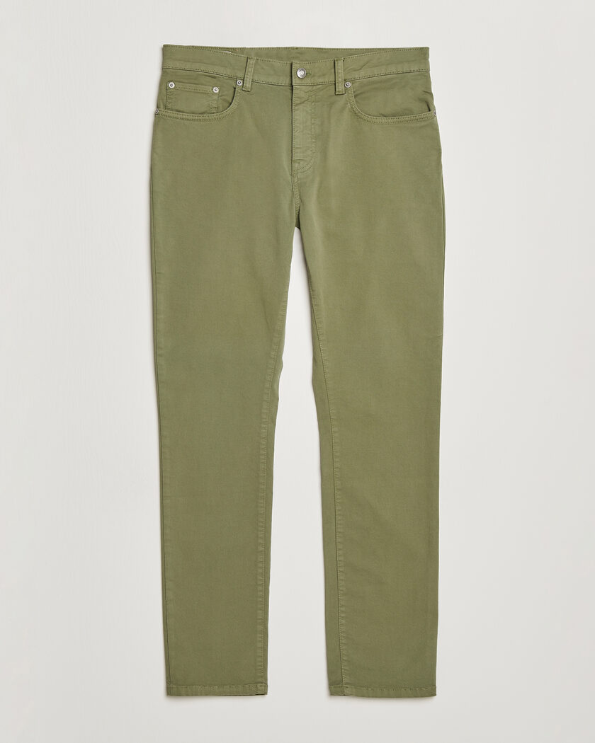 Gant Slim Fit Desert 5-Pocket Pants Dry Herb Green – Grøn