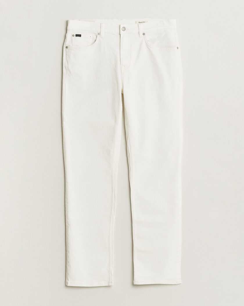 Gant Regular Fit Jeans Eggshell – Hvid