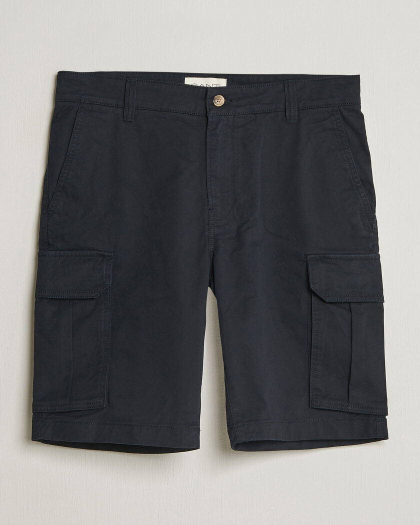 Gant Regular Fit Classic Cargo Shorts Black – Sort