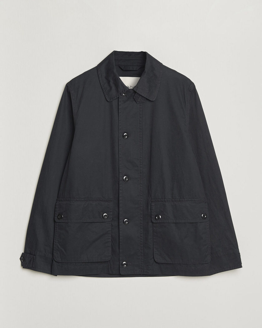 Gant Cotton Decker Jacket Black – Sort