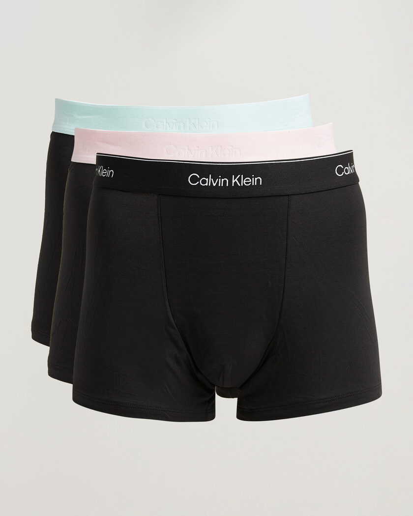Calvin Klein 3-Pack Icon Cotton Stretch Relaxed Trunk Black – Sort