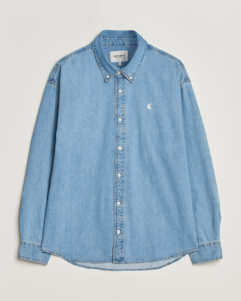 Carhartt WIP Lucas Denim Shirt Blue Bleached – Blå