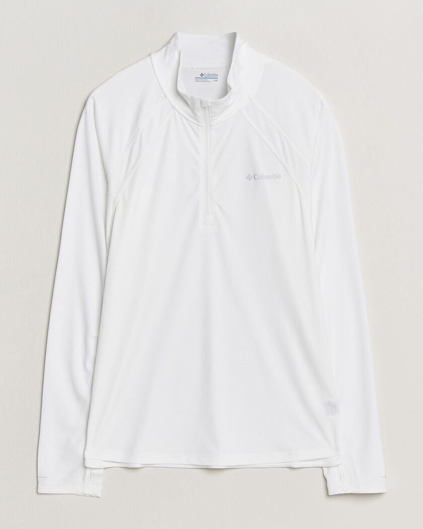 Columbia Stealth Spring Half-Zip T-Shirt White – Hvid