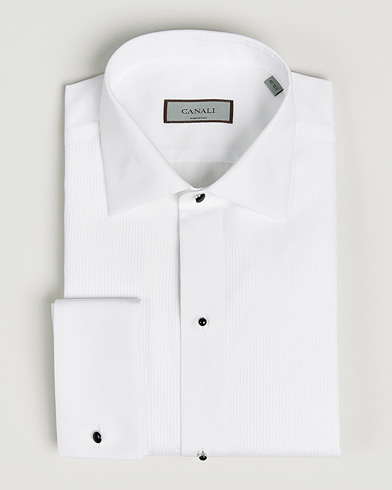 Canali Classic Black Studs Tuxedo Shirt White – Hvid