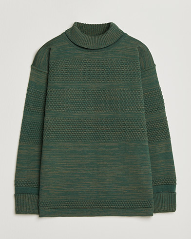 S.N.S. Herning Fisherman Sweater Natural Machine Green – Grøn