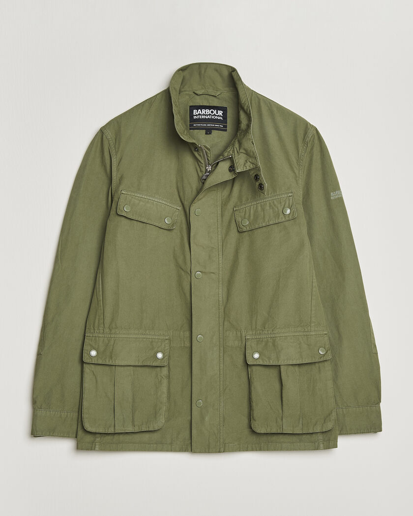 Barbour International Garment dyed Casual Duke Jacket Burnt Olive – Grøn