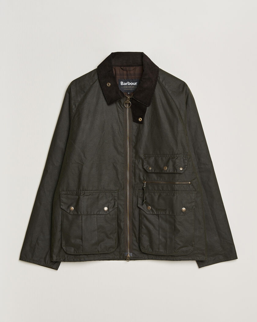 Barbour Lifestyle Re-Engineered Blackett Spey Wax Jacket Archive Olive  – Grøn