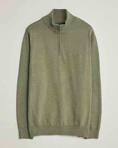 Barbour Lifestyle Cotton Half Zip Smokey Olive – Grøn