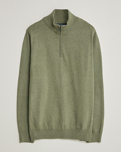 Barbour Lifestyle Cotton Half Zip Smokey Olive – Grøn