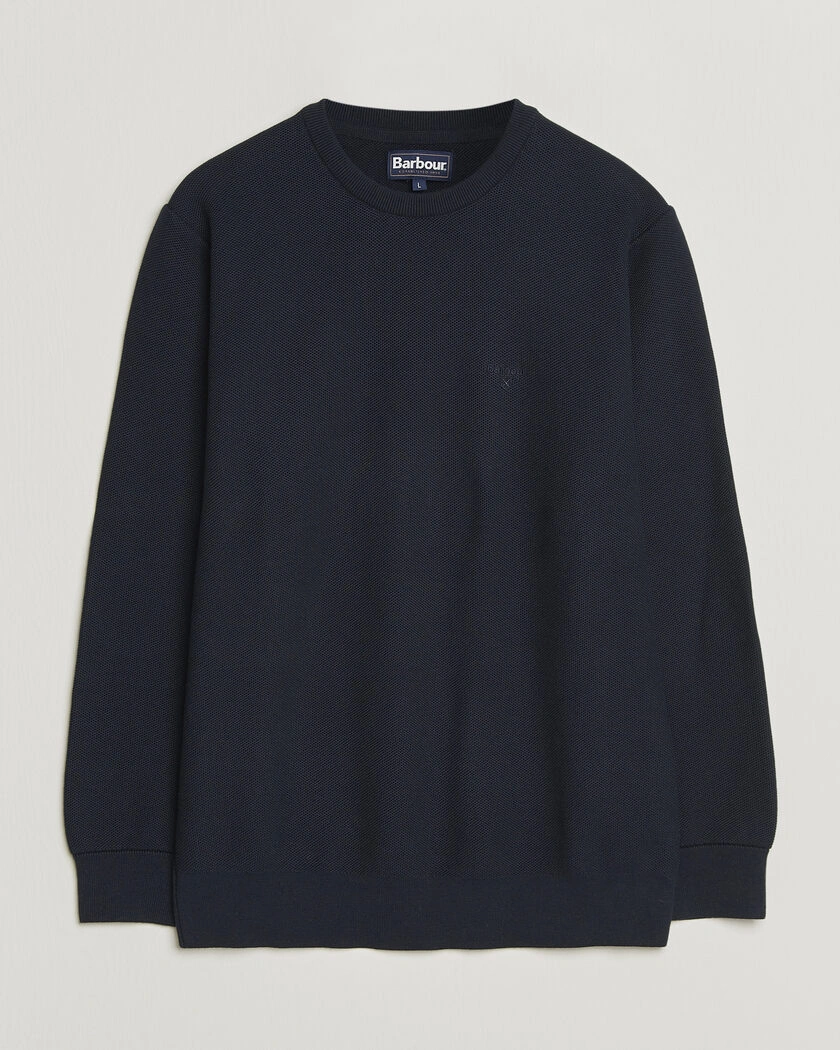 Barbour Lifestyle Honeycomb Crew Neck Navy – Blå