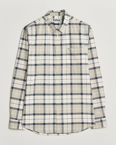 Barbour Lifestyle Lewis Tailored Shirt Oban Mist Tartan – Beige