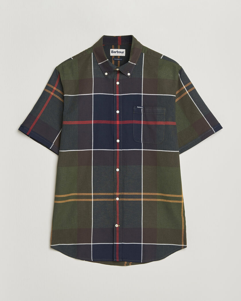 Barbour Lifestyle Douglas Short Sleeve Tailored Shirt Classic Tartan – Grøn