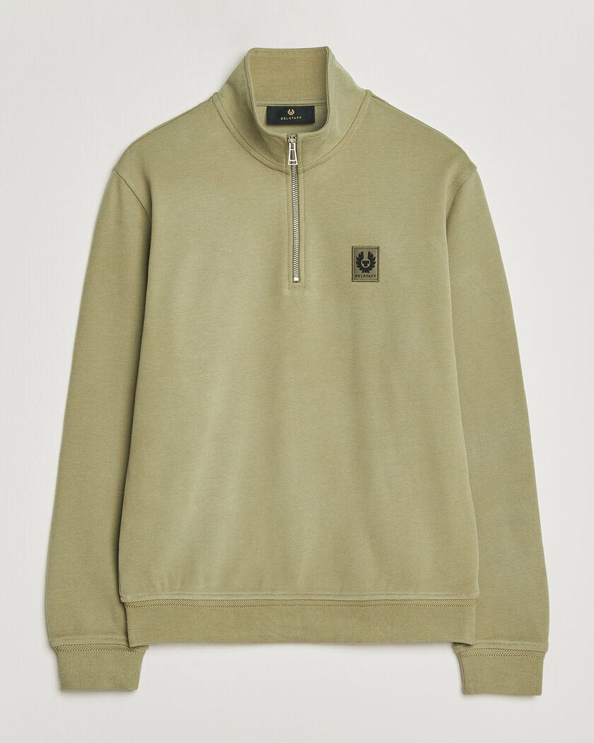 Belstaff Signature Half Zip Sweatshirt Fatigue Green – Grøn
