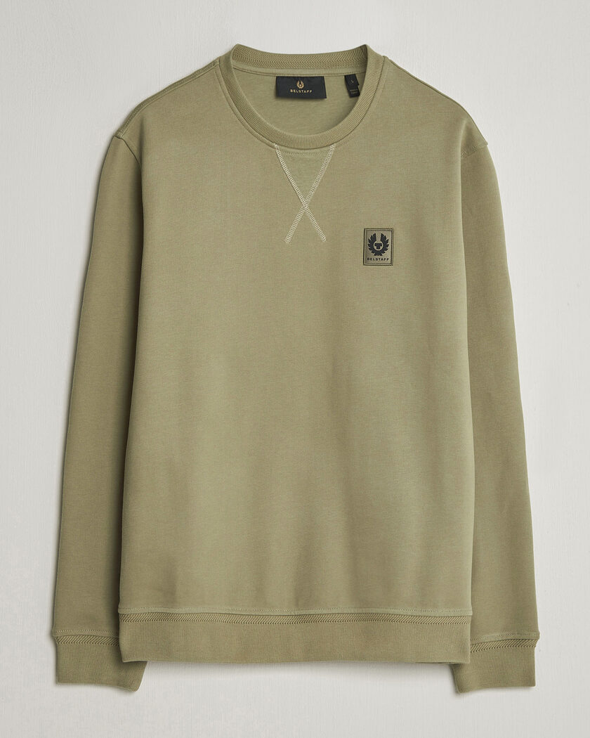 Belstaff Signature Crew Neck Sweatshirt Fatigue Green – Grøn