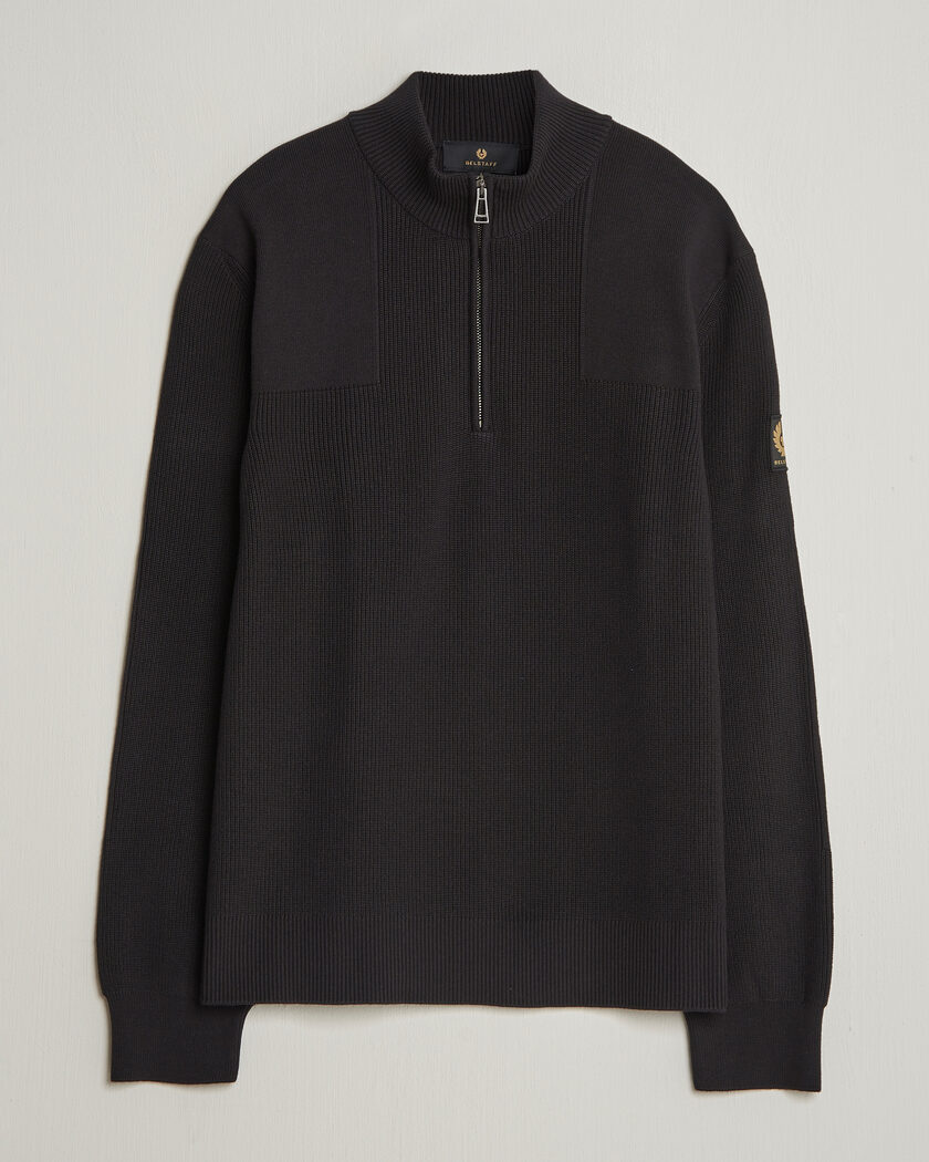 Belstaff Commander Half Zip Black – Sort