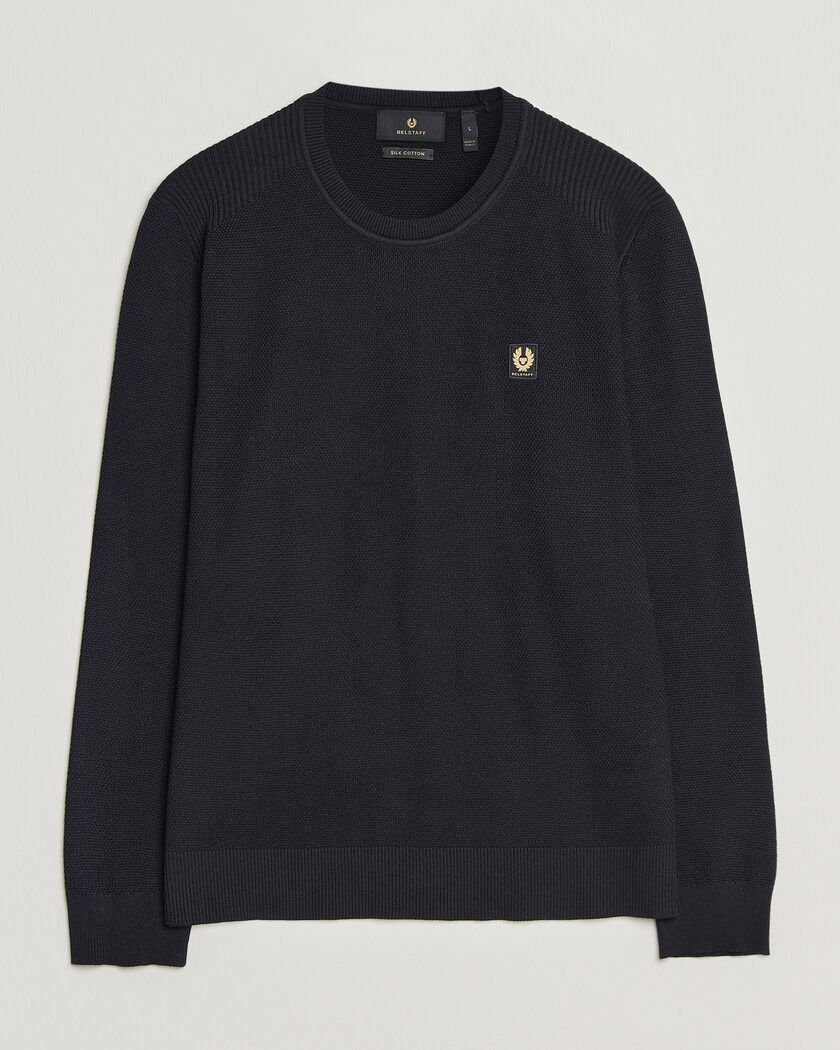  Belstaff Coast Knitted Crew Neck Dark Ink – Blå