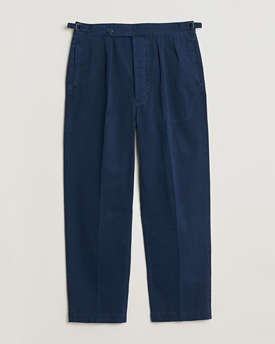 Polo Ralph Lauren Pleated Cotton Twill Chinos Dark Cobalt – Blå
