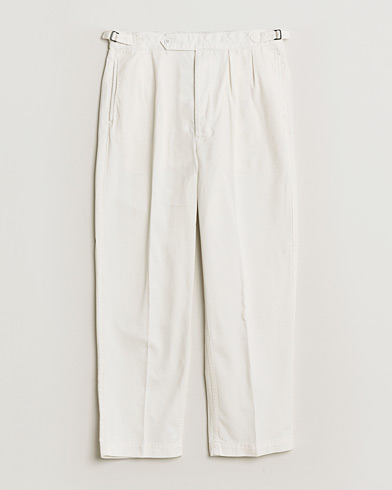 Polo Ralph Lauren Pleated Cotton Twill Chinos Deckwash White – Hvid