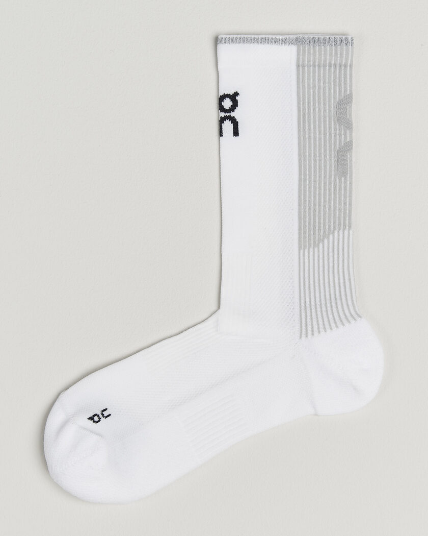 On Performance Run Sock High White – Hvid