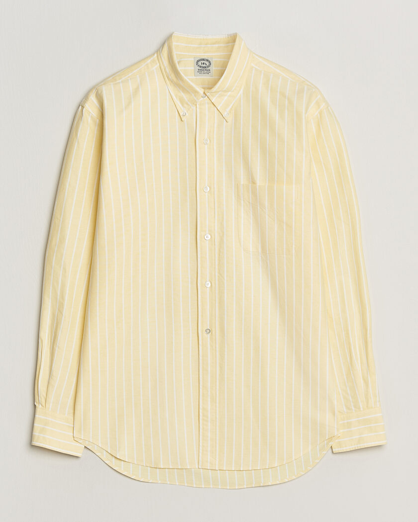 Kamakura Shirts Vintage Ivy Oxford BD Shirt Yellow Blazer Stripe – Gul