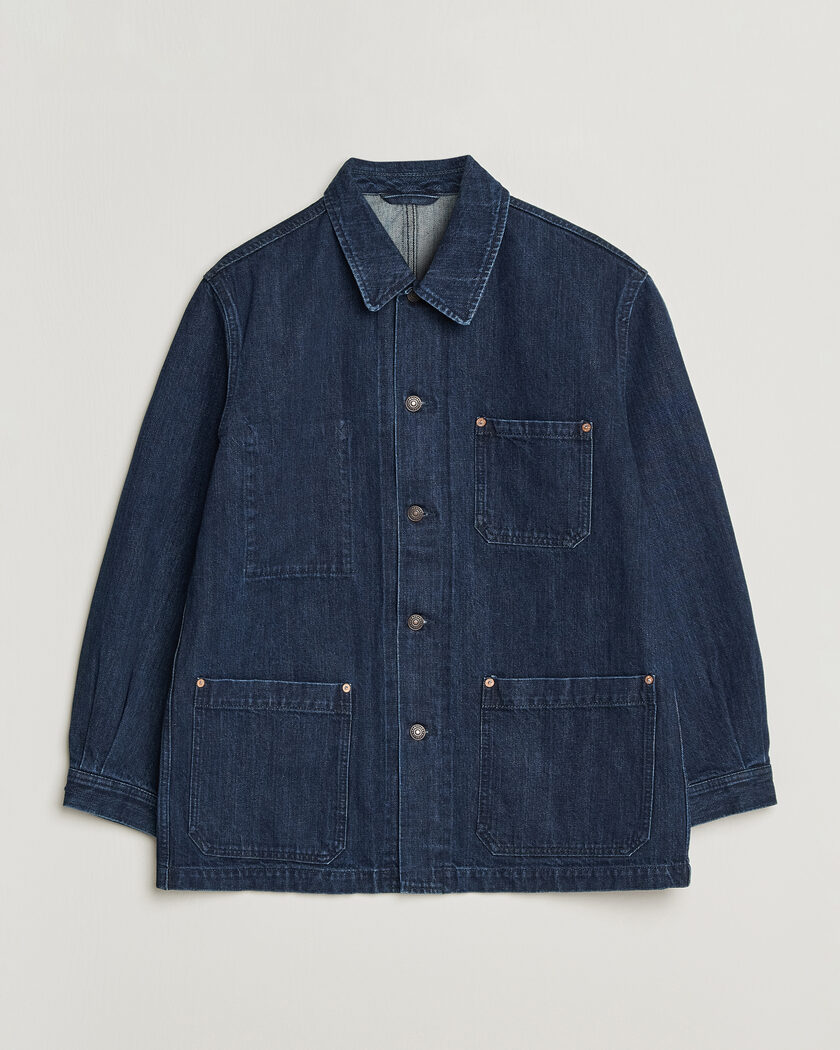 Kamakura Shirts French Work Jacket Dark Denim – Blå