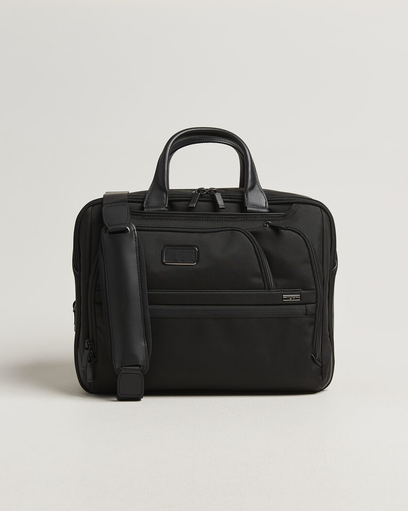 TUMI Alpha 4 Expandable Medium Briefcase Black – Sort