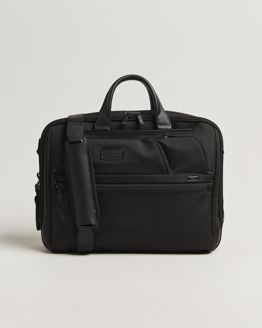 TUMI Alpha 4 Large Briefcase Black – Sort