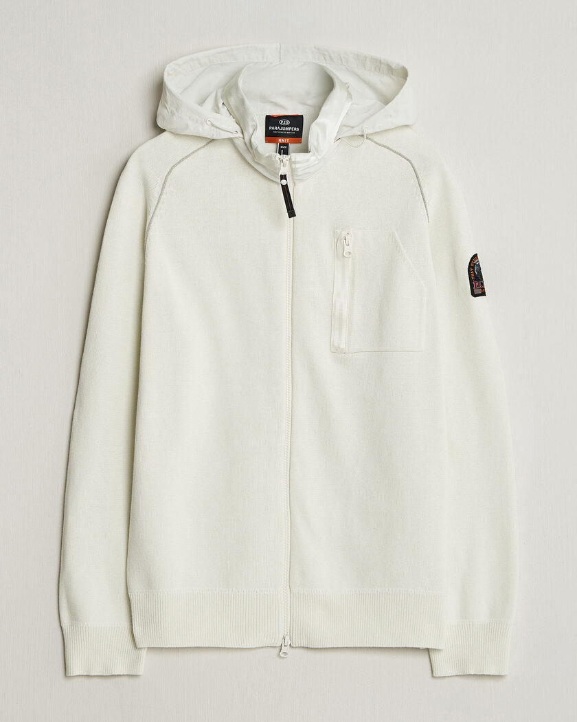 Parajumpers Bargany Rescue Knitted Hybrid Jacket Star White – Hvid