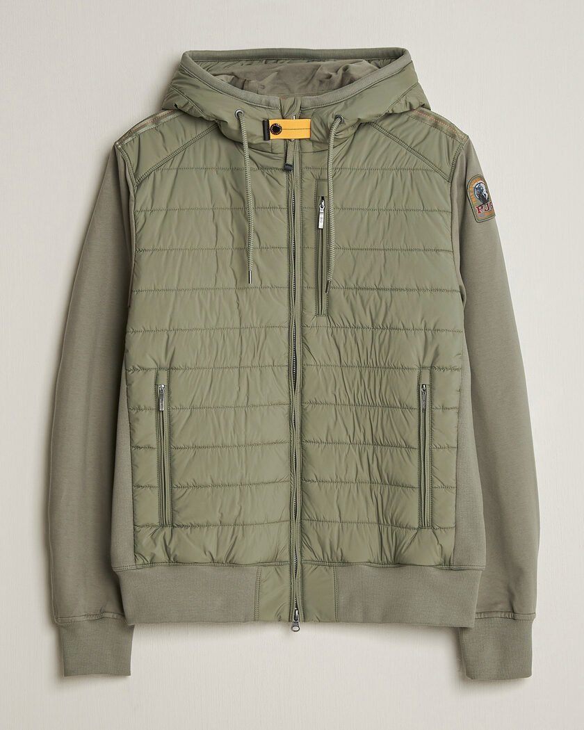 Parajumpers Ivor Hybrid Hooded Jacket Ashen Sage – Grøn