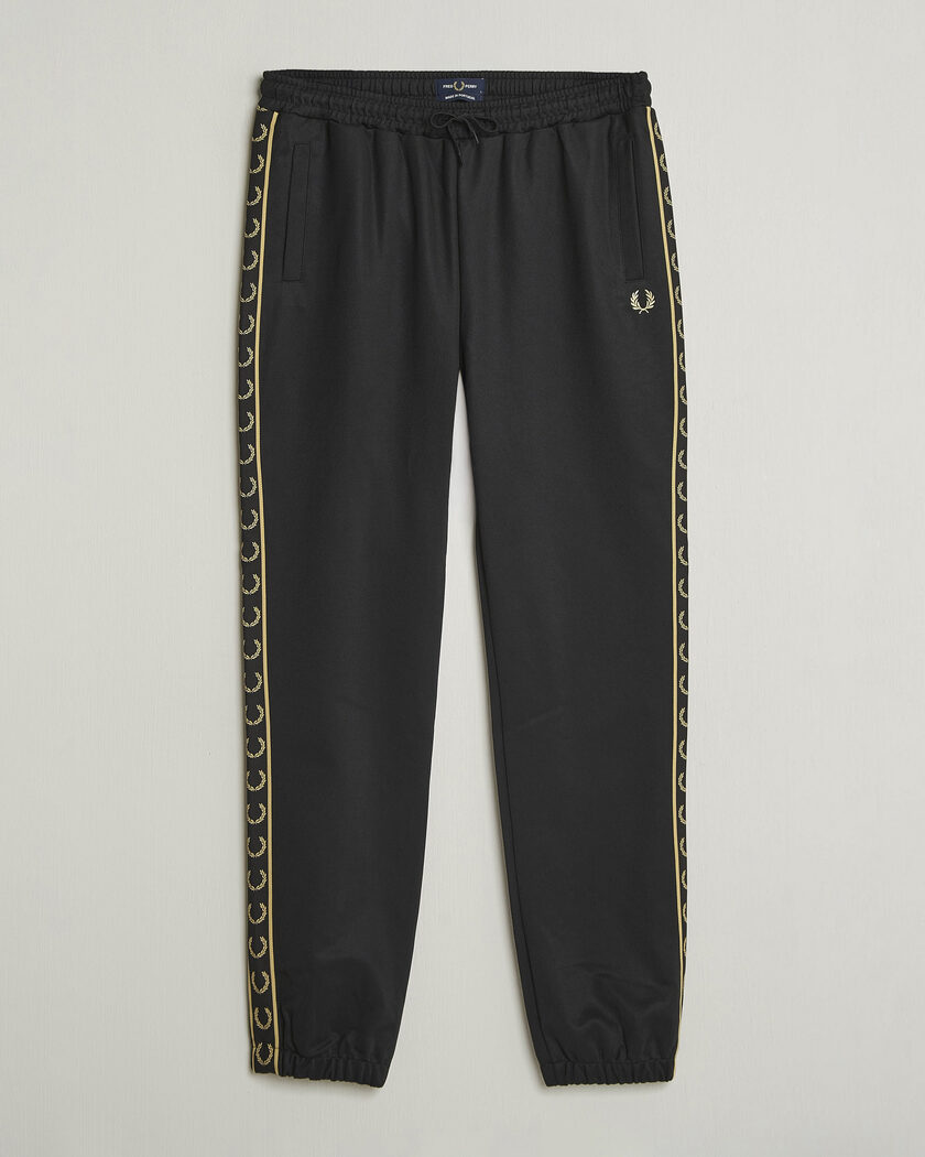 Fred Perry Taped Track Pants Black – Sort
