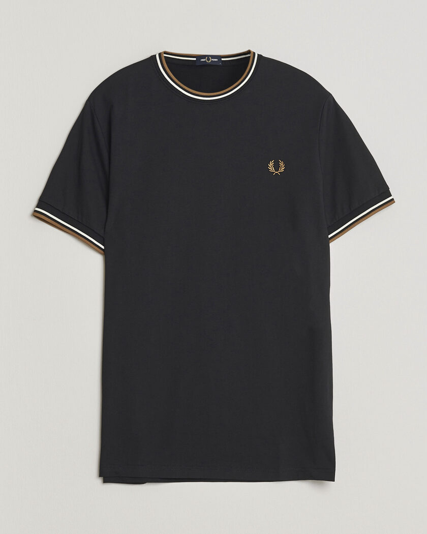 Fred Perry Twin Tipped T-Shirt Black – Sort