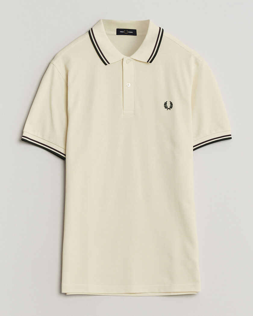 Fred Perry Twin Tipped Polo Shirt Ecru – Hvid
