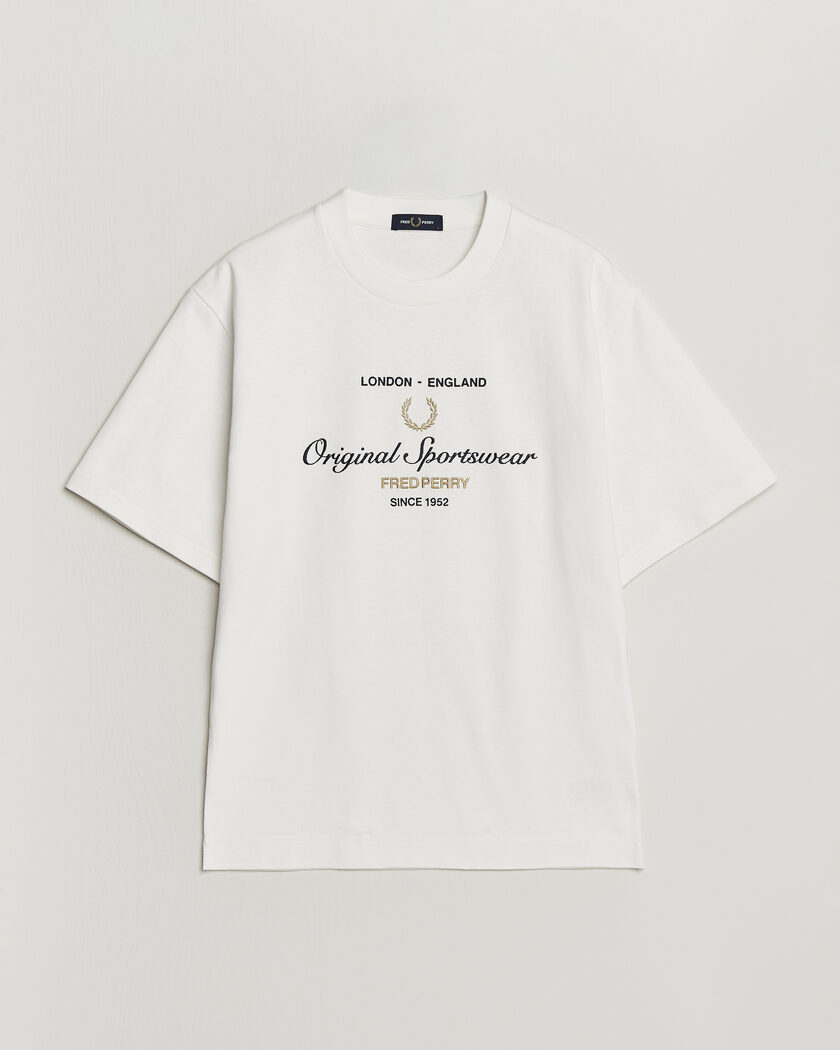 Fred Perry Original Sportswear T-Shirt Snow White – Hvid