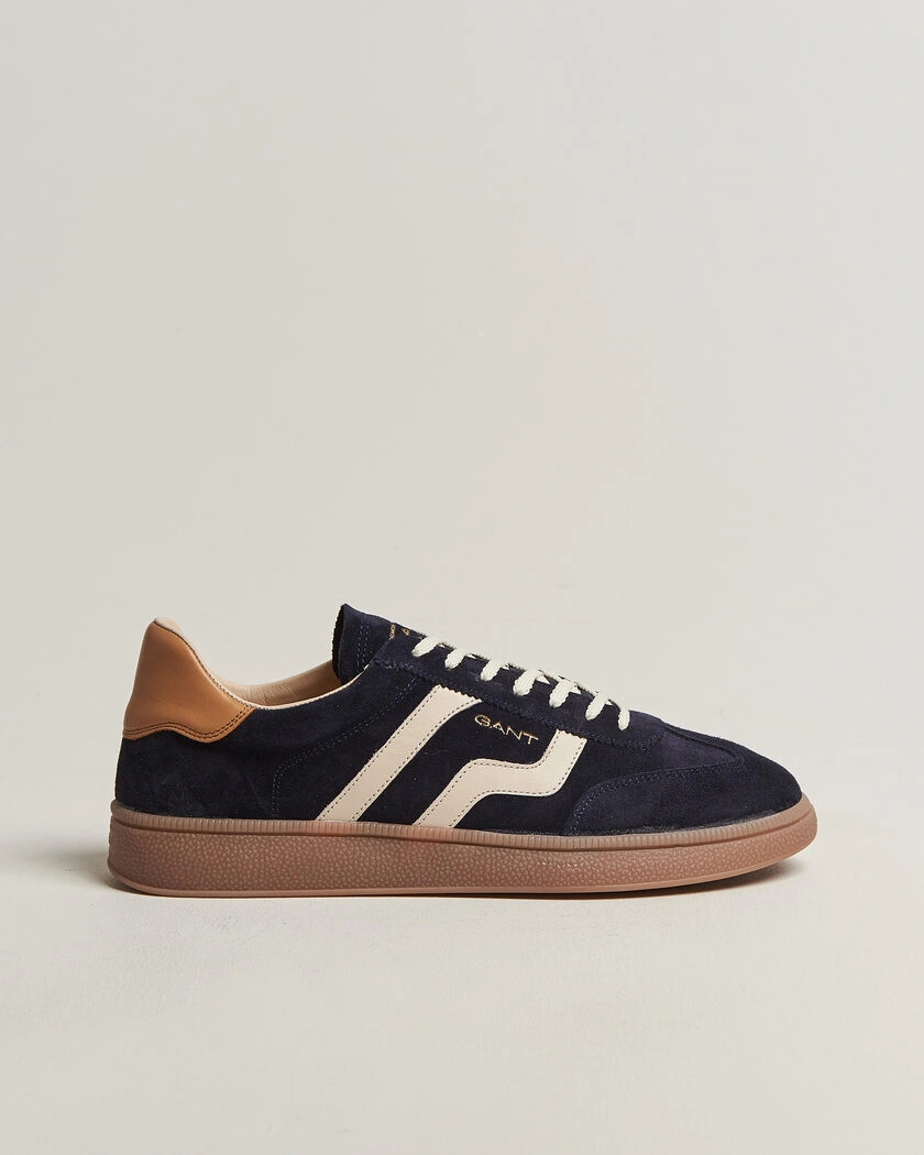 GANT Cuzmo Suede Sneaker Marine/White – Blå