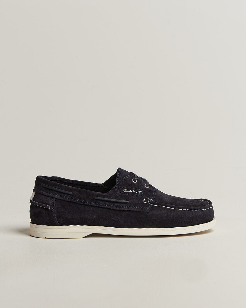 GANT Yardport Suede Boat Shoe Marine – Blå
