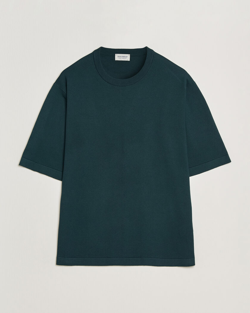 John Smedley Tindall Sea Island Cotton T-Shirt Rainforest – Grøn
