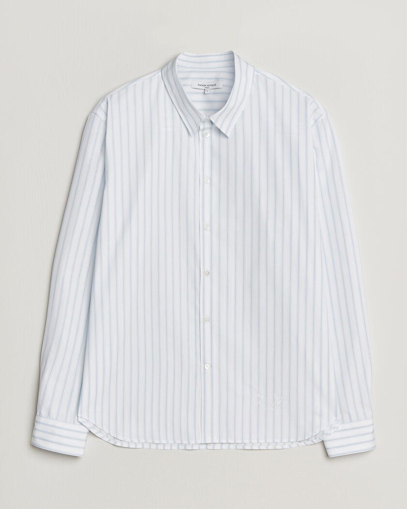 Maison Kitsuné Casual Striped Shirt Blue/White – Flerfarvet