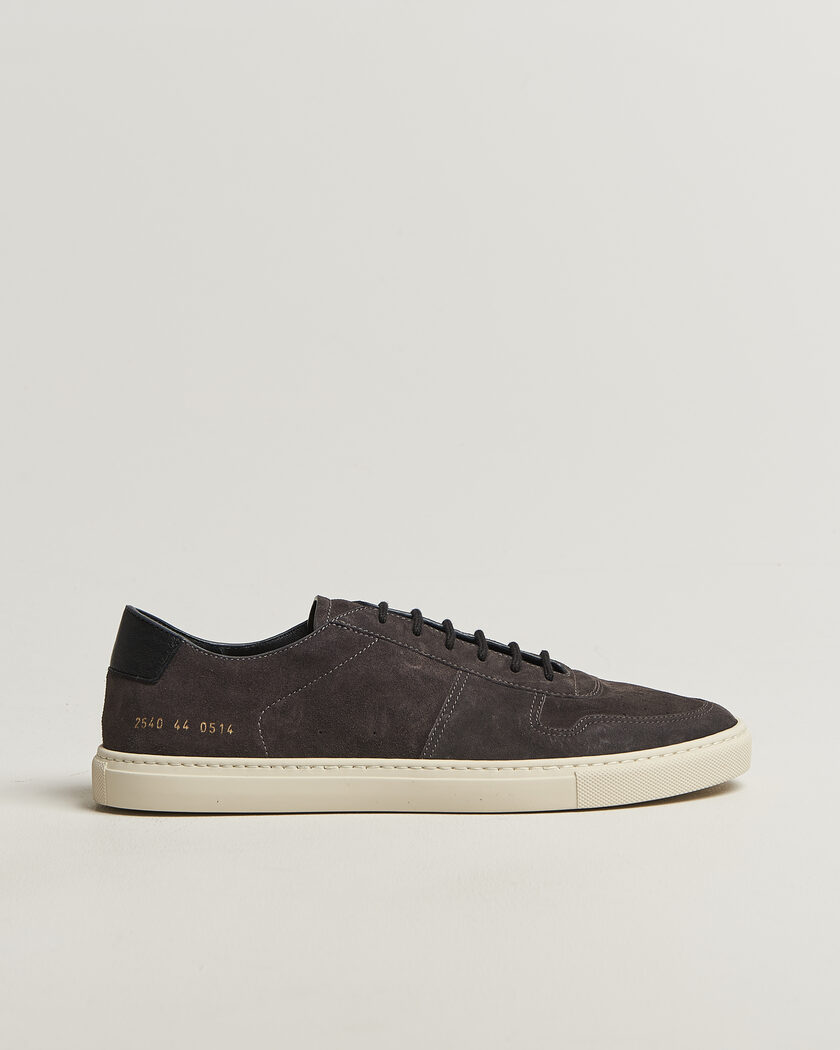 Common Projects BBall Slim Deconstructed Suede Sneaker Off Black – Sort
